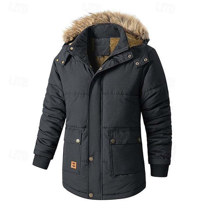Wyatt | Hooded Puffer Parka Zip Front