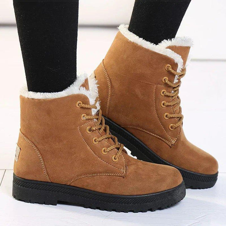 Harper | Womens Sherpa-Lined Lace-Up Snow Boots