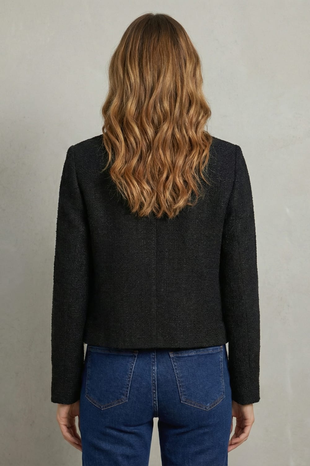 Colette | Womens Tweed Boucle Cropped Jacket