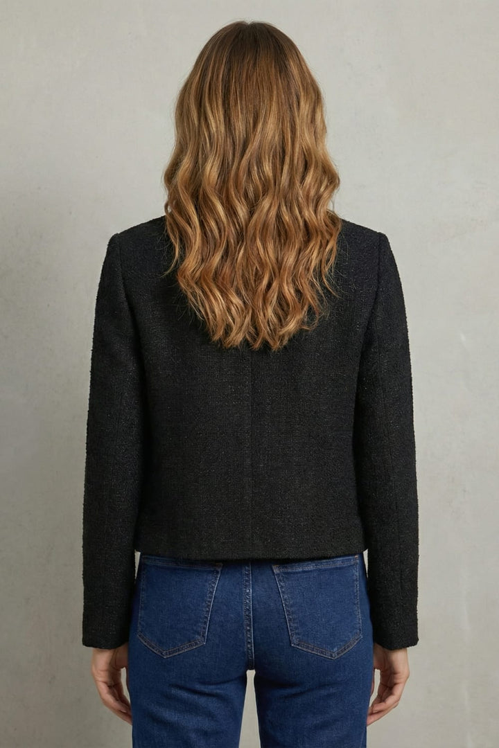 Colette | Womens Tweed Boucle Cropped Jacket