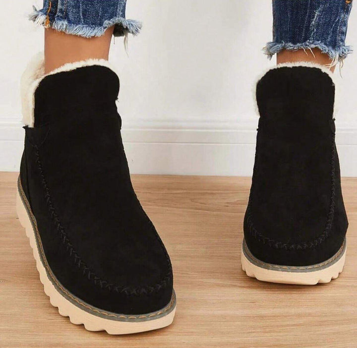 Sable | Womens Sherpa Lined Platform Ankle Boots