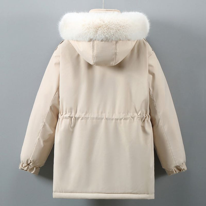 Fiona | Hooded Parka with Faux Fur Trim Zip