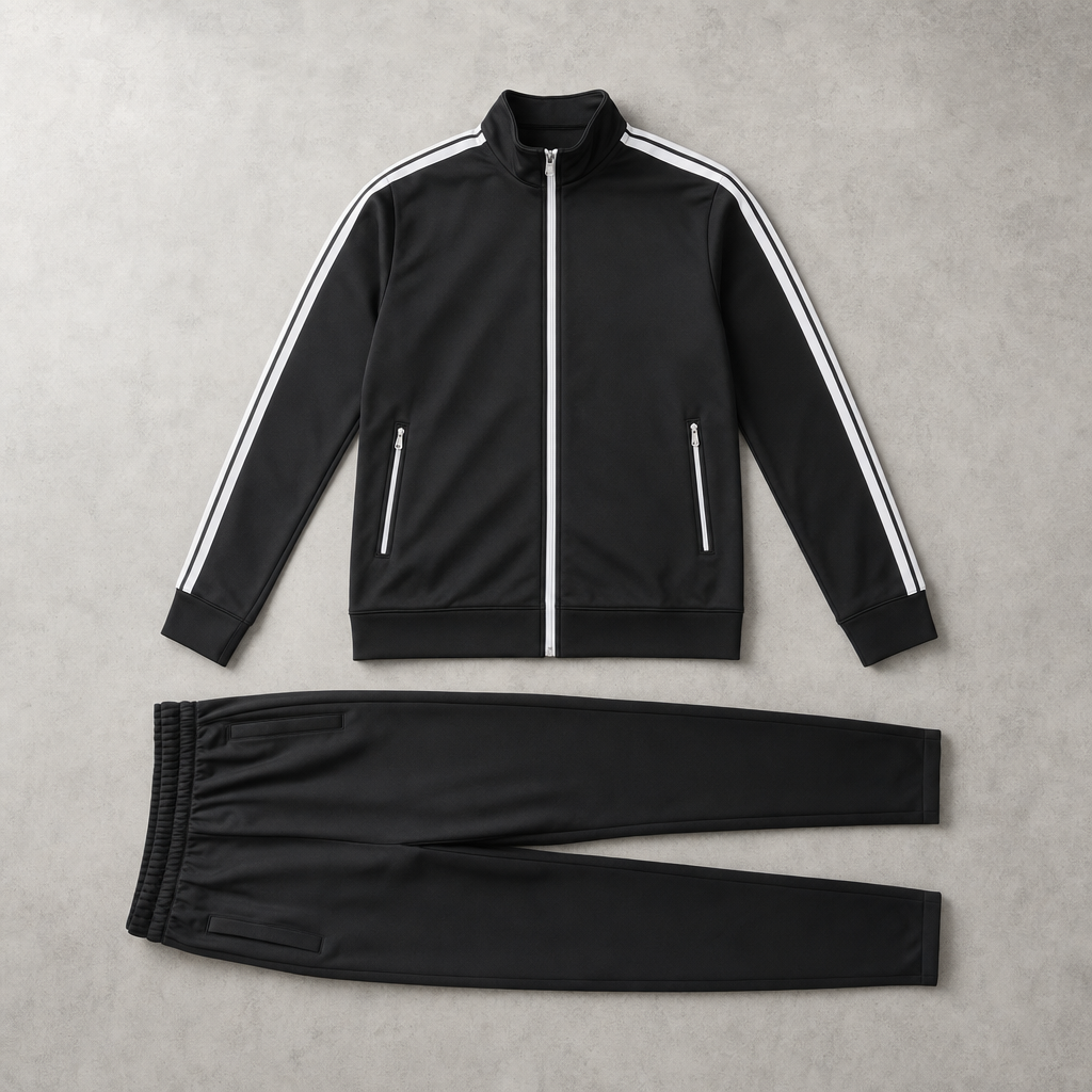 Finn mens striped tracksuit set