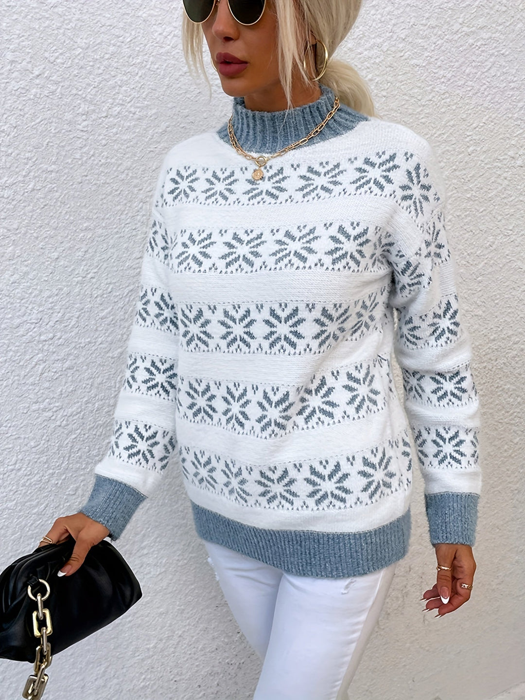 Diana | Fair Isle Turtleneck Sweater Women