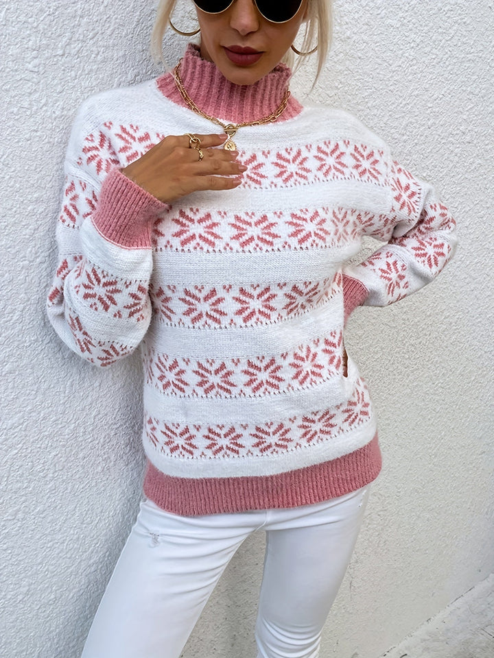 Diana | Fair Isle Turtleneck Sweater Women