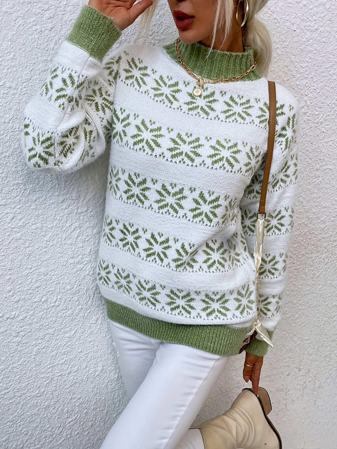 Diana | Fair Isle Turtleneck Sweater Women