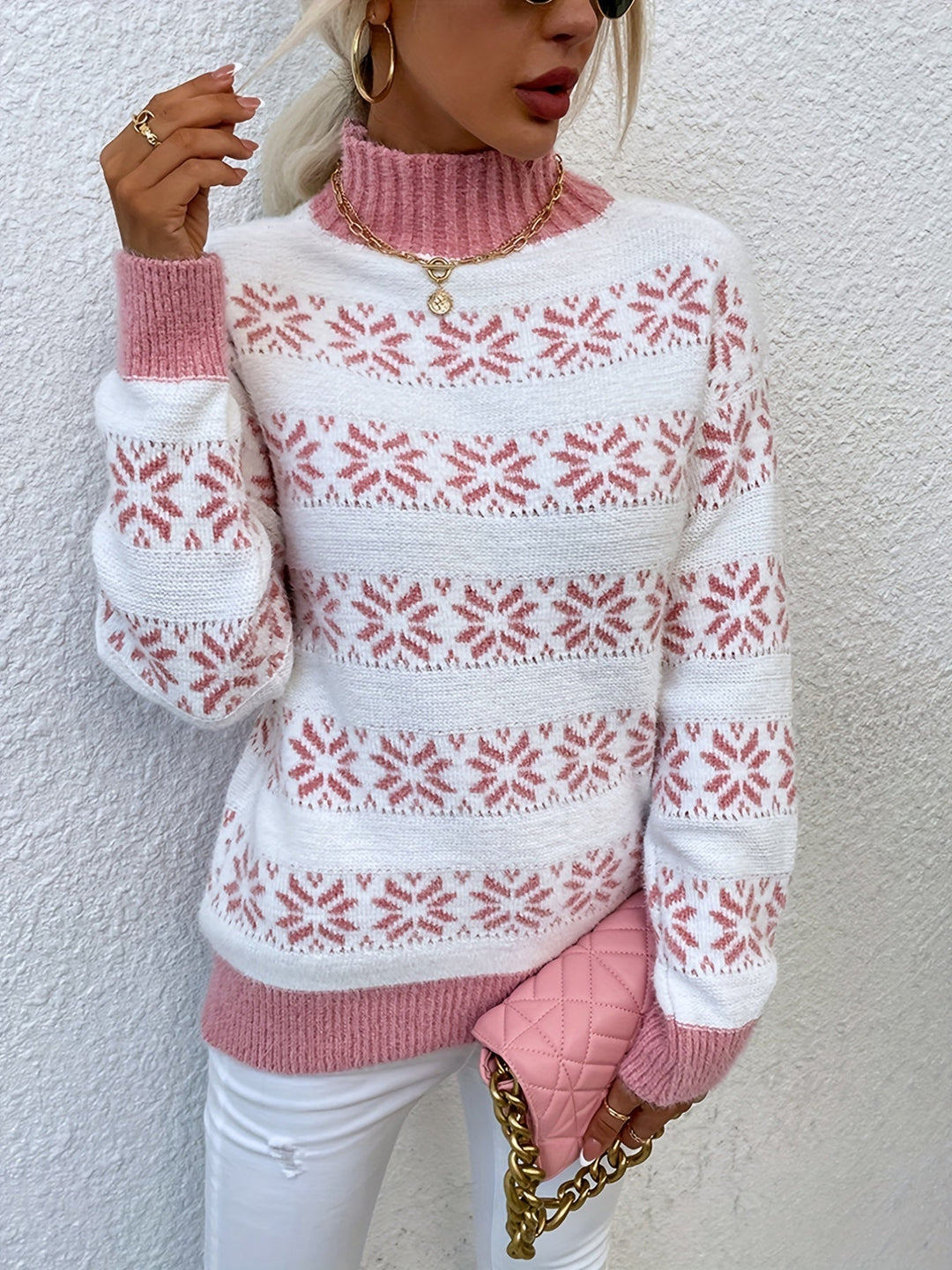 Diana | Fair Isle Turtleneck Sweater Women