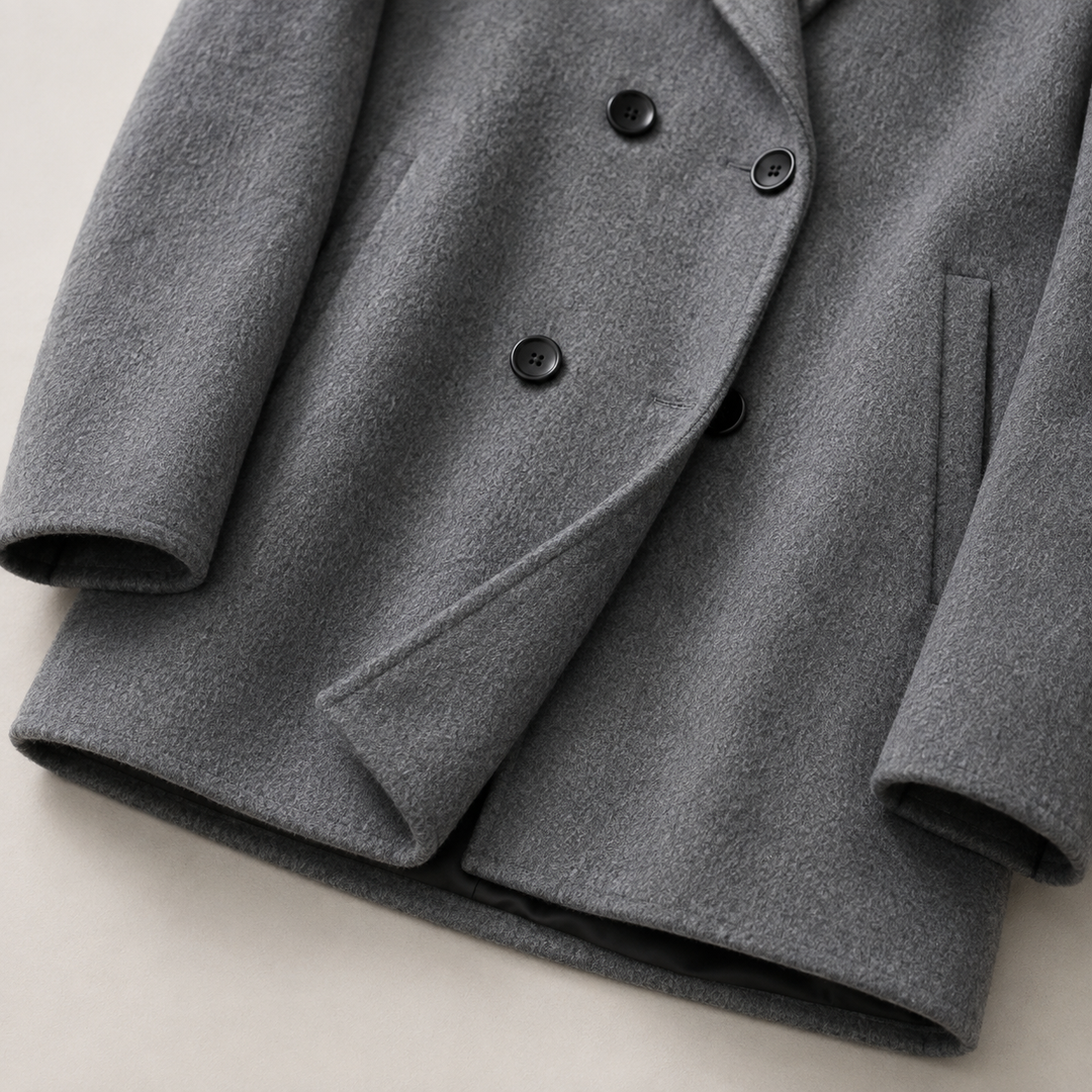 Earl | Mens Double Breasted Peacoat