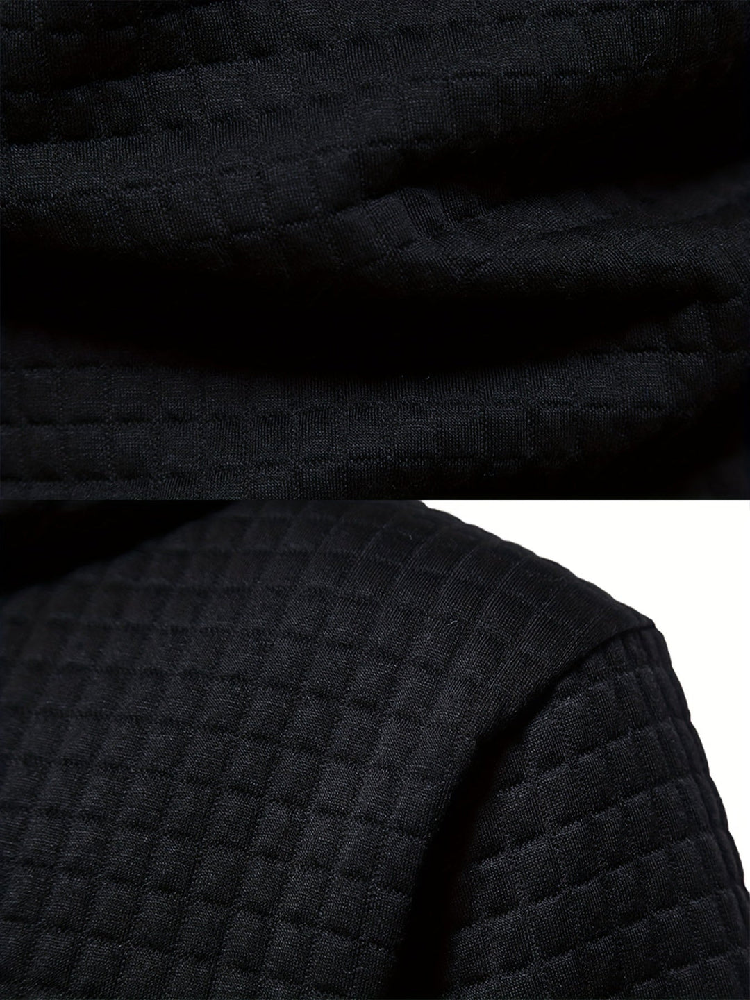 Grant mens quilted pullover hoodie