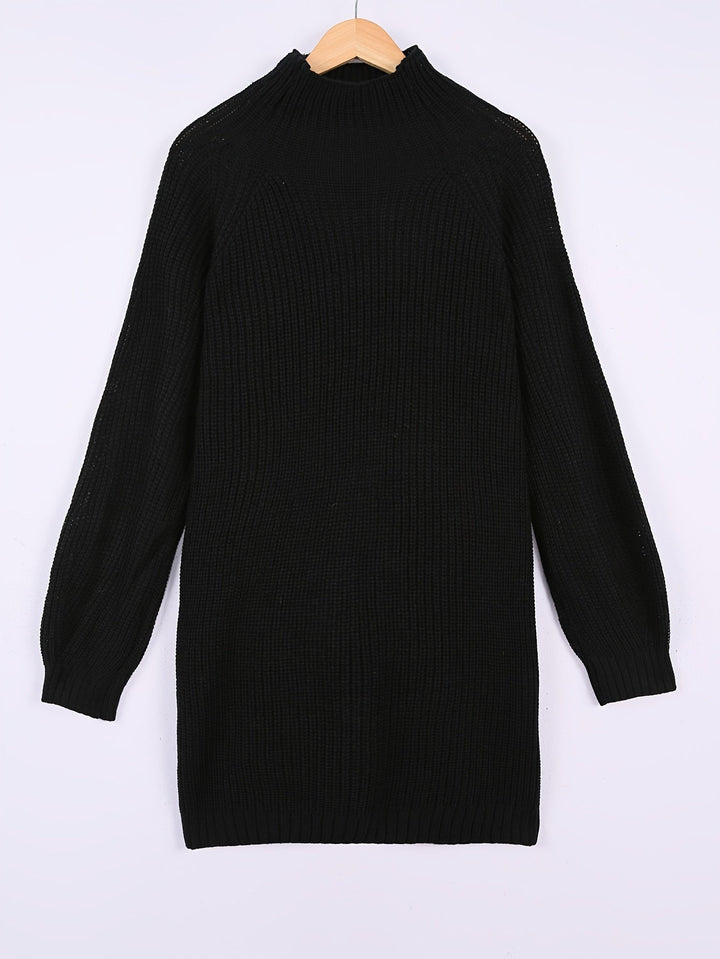 Kara womens oversized turtleneck sweater dress