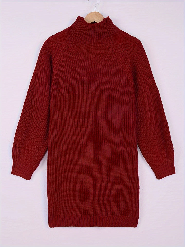 Kara | Oversized Turtleneck Sweater Dress Mini