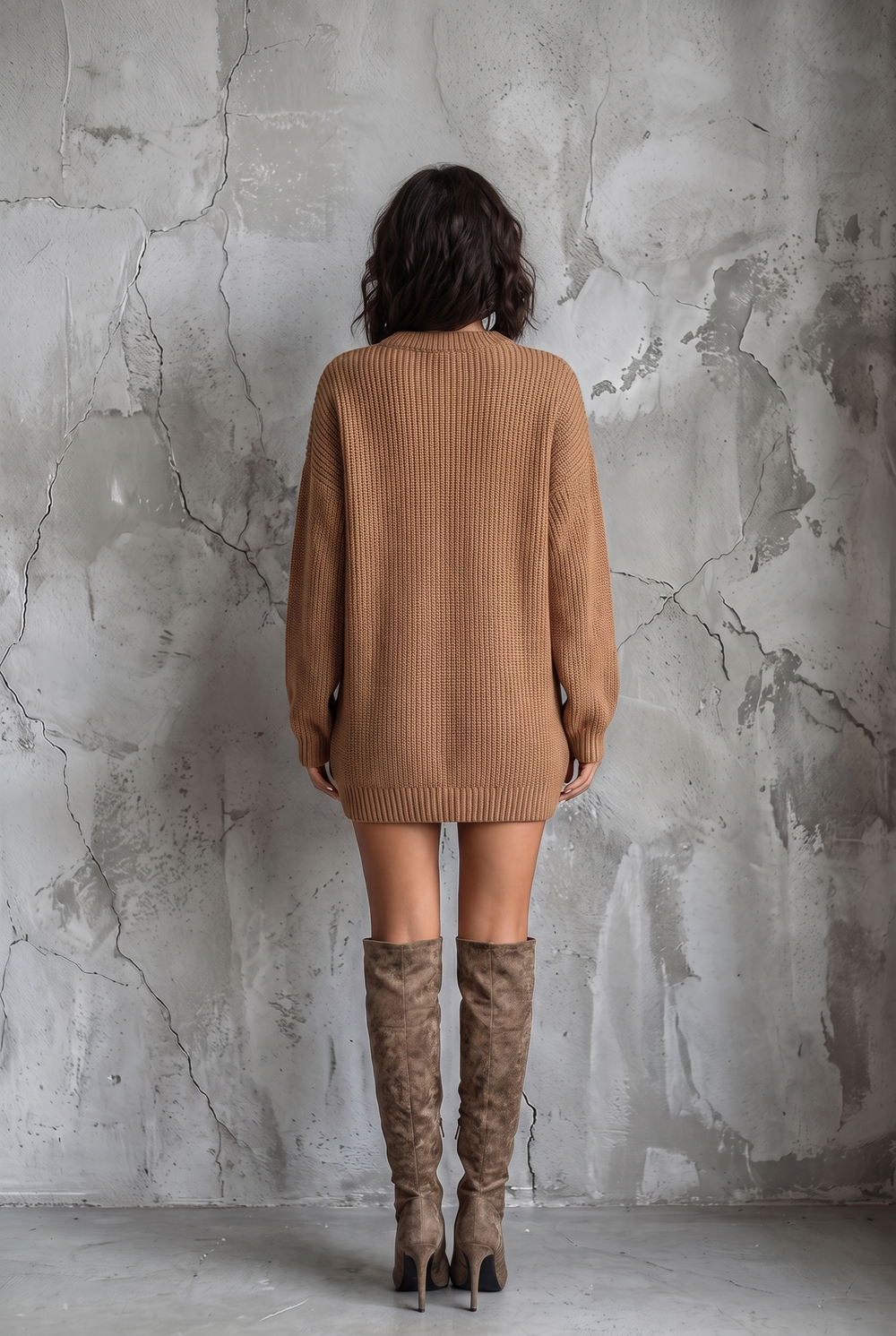 Elise | Chunky Knit Oversized Sweater Dress