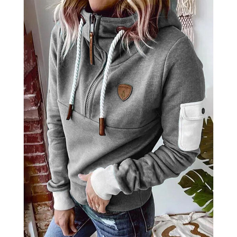 Lena | Womens Zip Fleece Hoodie Sweatshirt