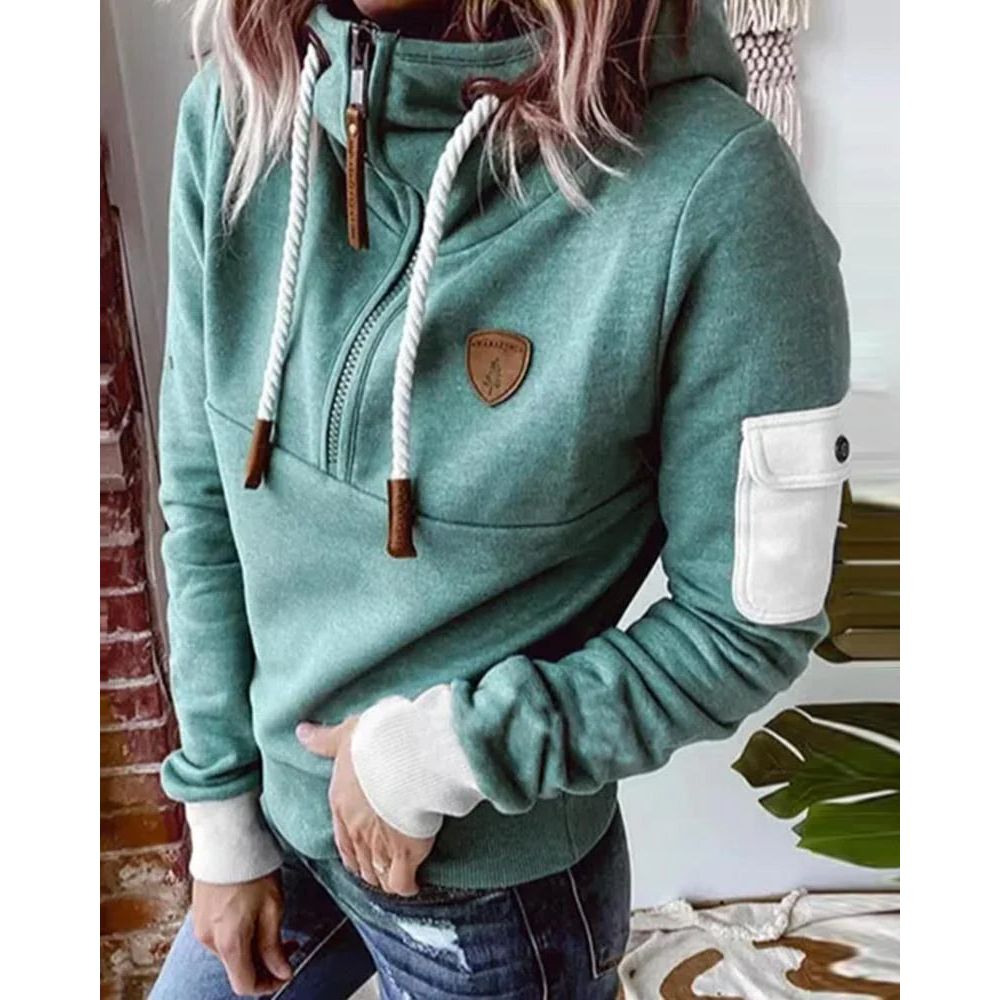 Lena | Womens Zip Fleece Hoodie Sweatshirt