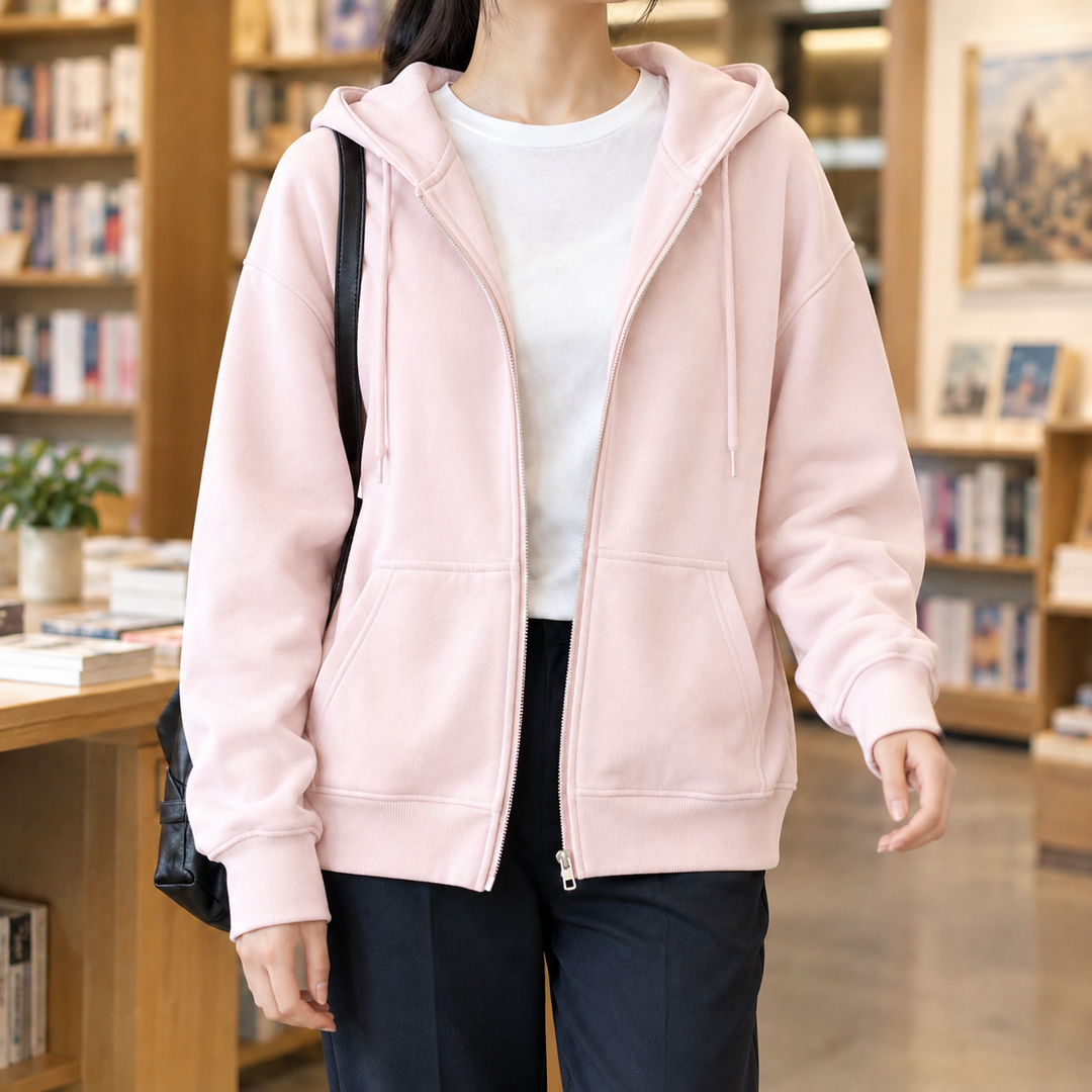 Paige | Zip Hoodie Relaxed Fit Long Sleeve