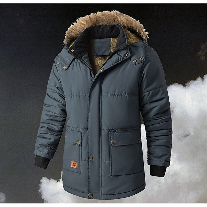 Wade mens hooded puffer parka