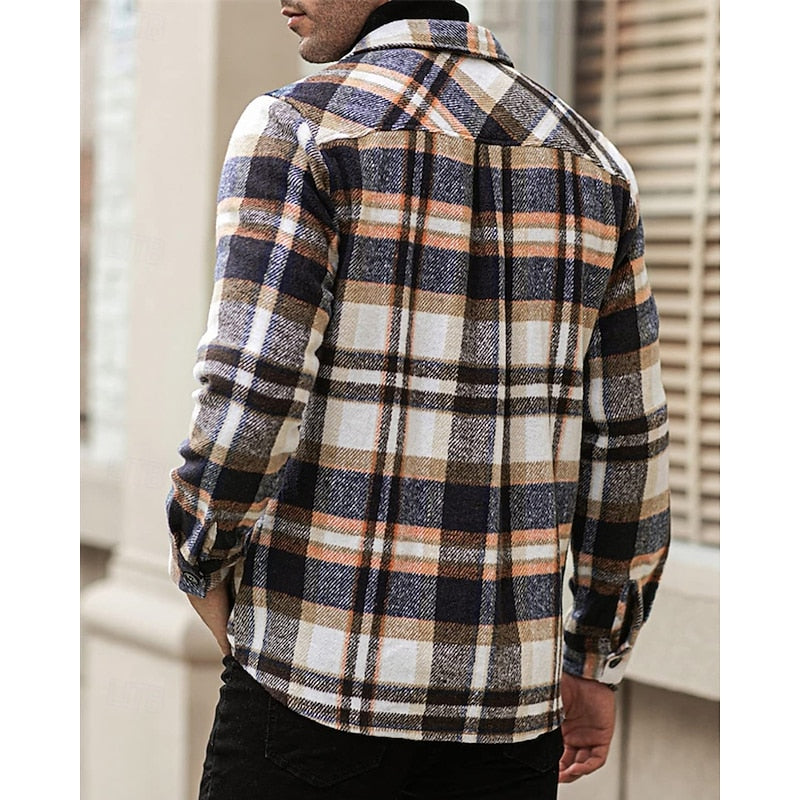 Liam | Mens Plaid Flannel Shacket