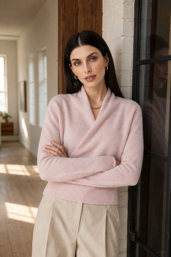 Ivy | Womens Wrap Sweater Long Sleeve Relaxed