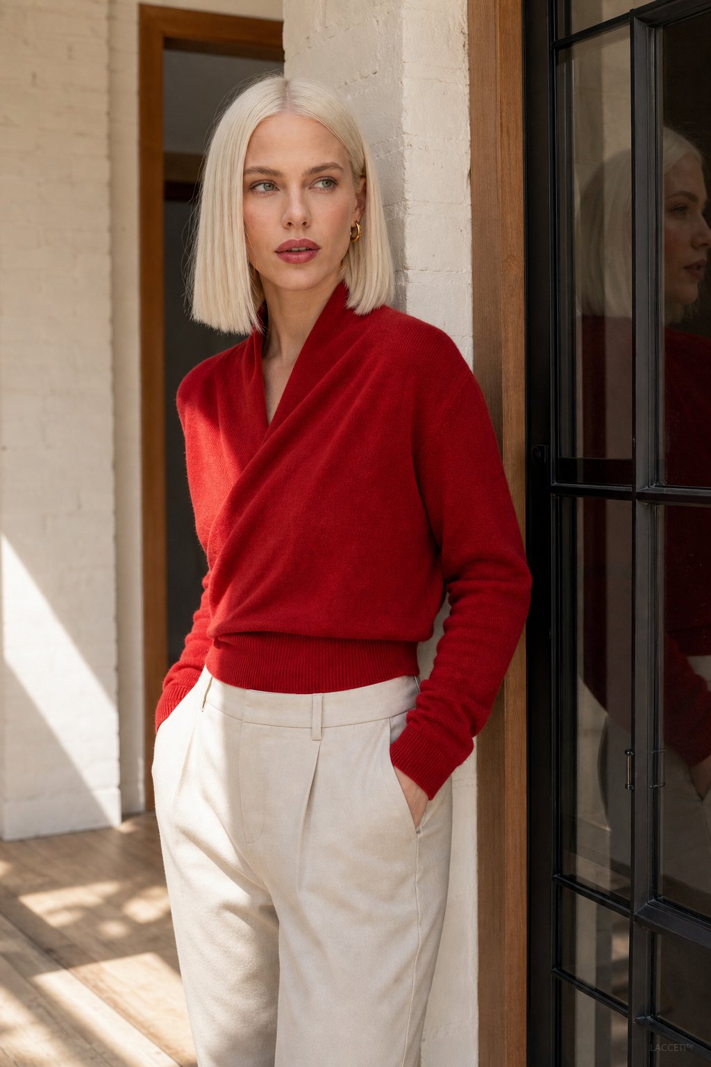 Ivy | Womens Wrap Sweater Long Sleeve Relaxed