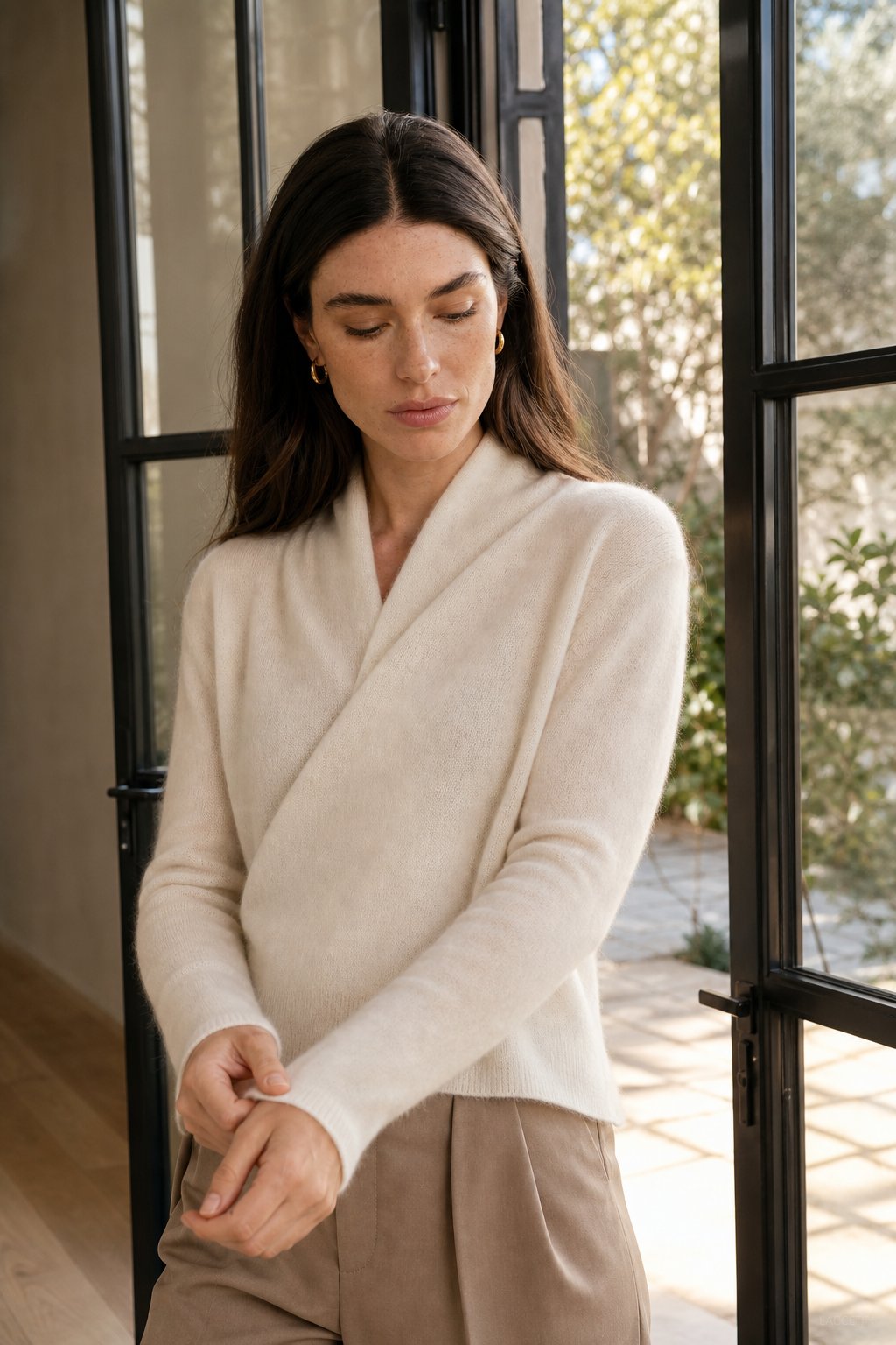 Ivy | Womens Wrap Sweater Long Sleeve Relaxed