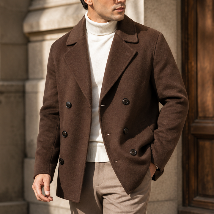 Earl | Mens Double Breasted Peacoat