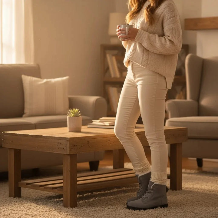 Peyton | Womens Lace-Up Faux Fur Snow Boots