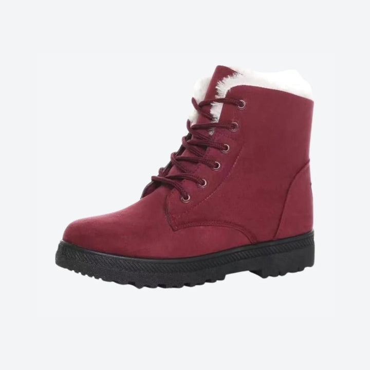 Peyton | Womens Lace-Up Faux Fur Snow Boots
