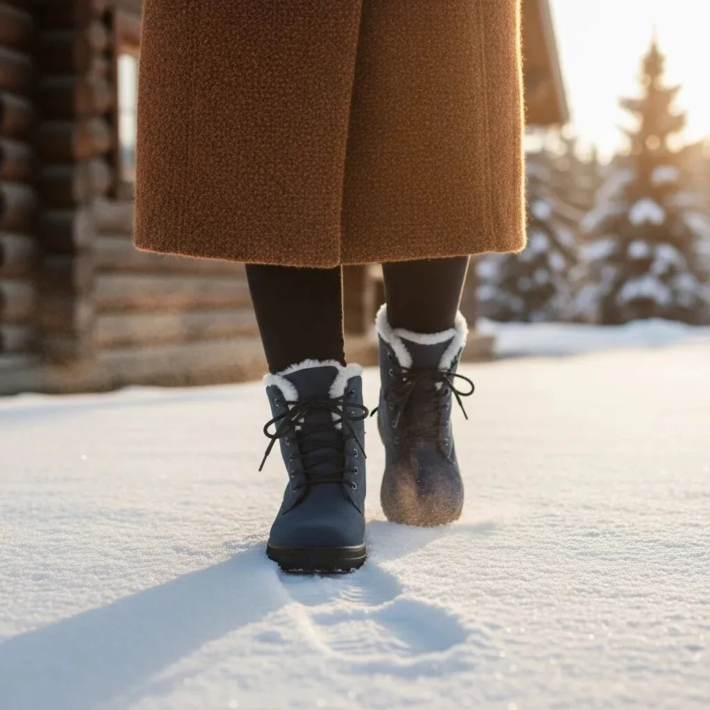 Peyton | Womens Lace-Up Faux Fur Snow Boots