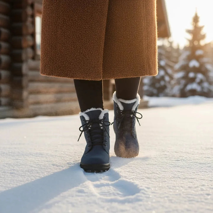 Peyton | Womens Lace-Up Faux Fur Snow Boots