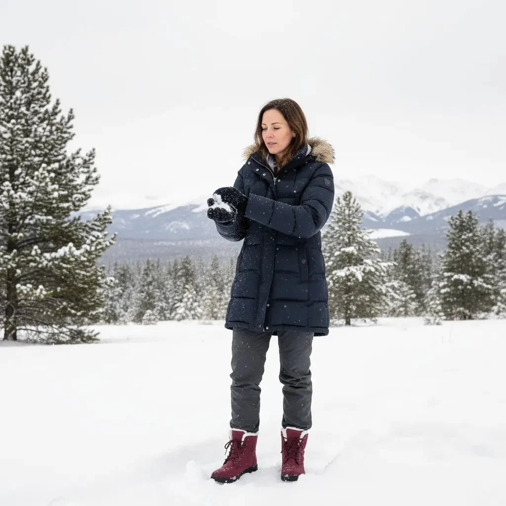 Peyton | Womens Lace-Up Faux Fur Snow Boots