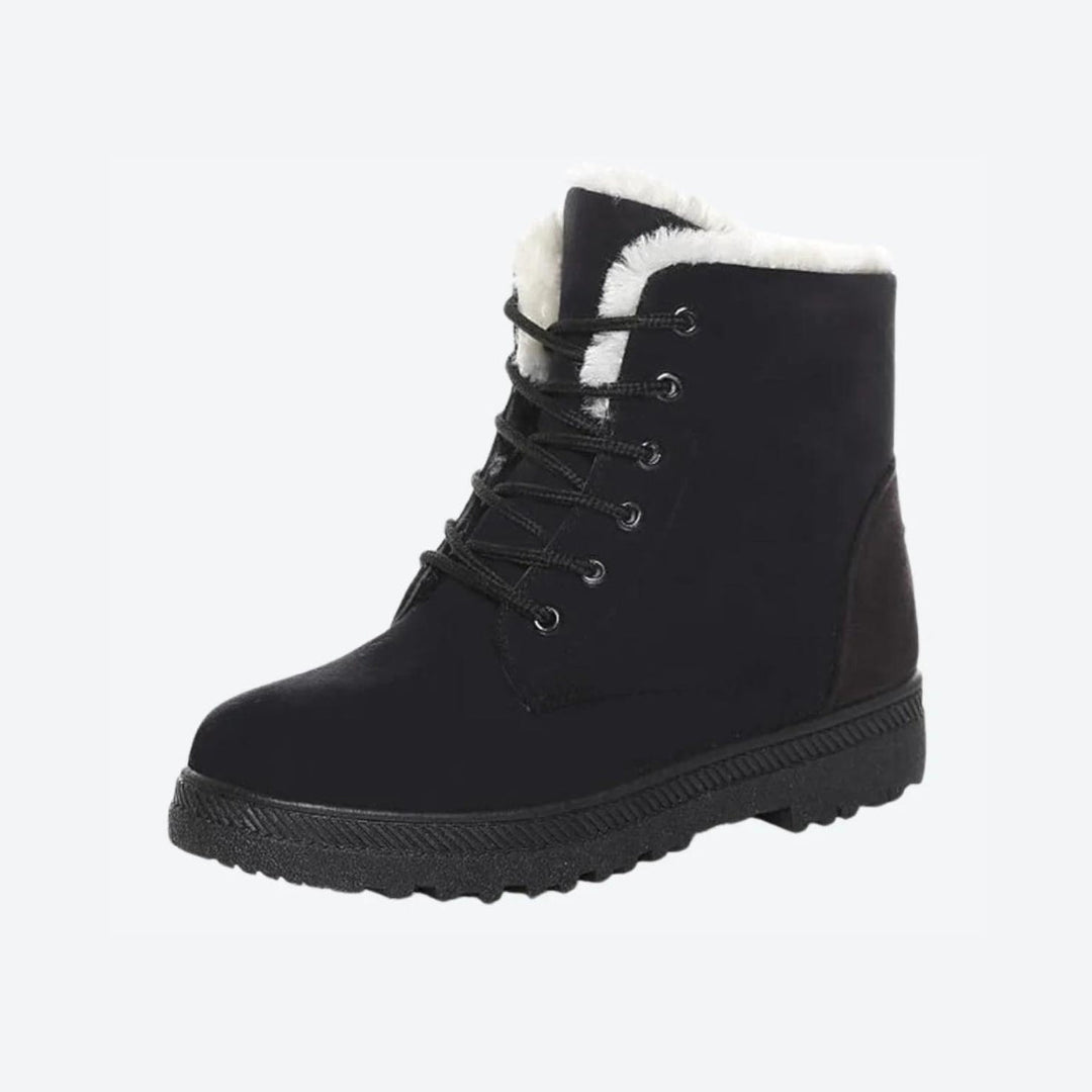 Peyton | Womens Lace-Up Faux Fur Snow Boots
