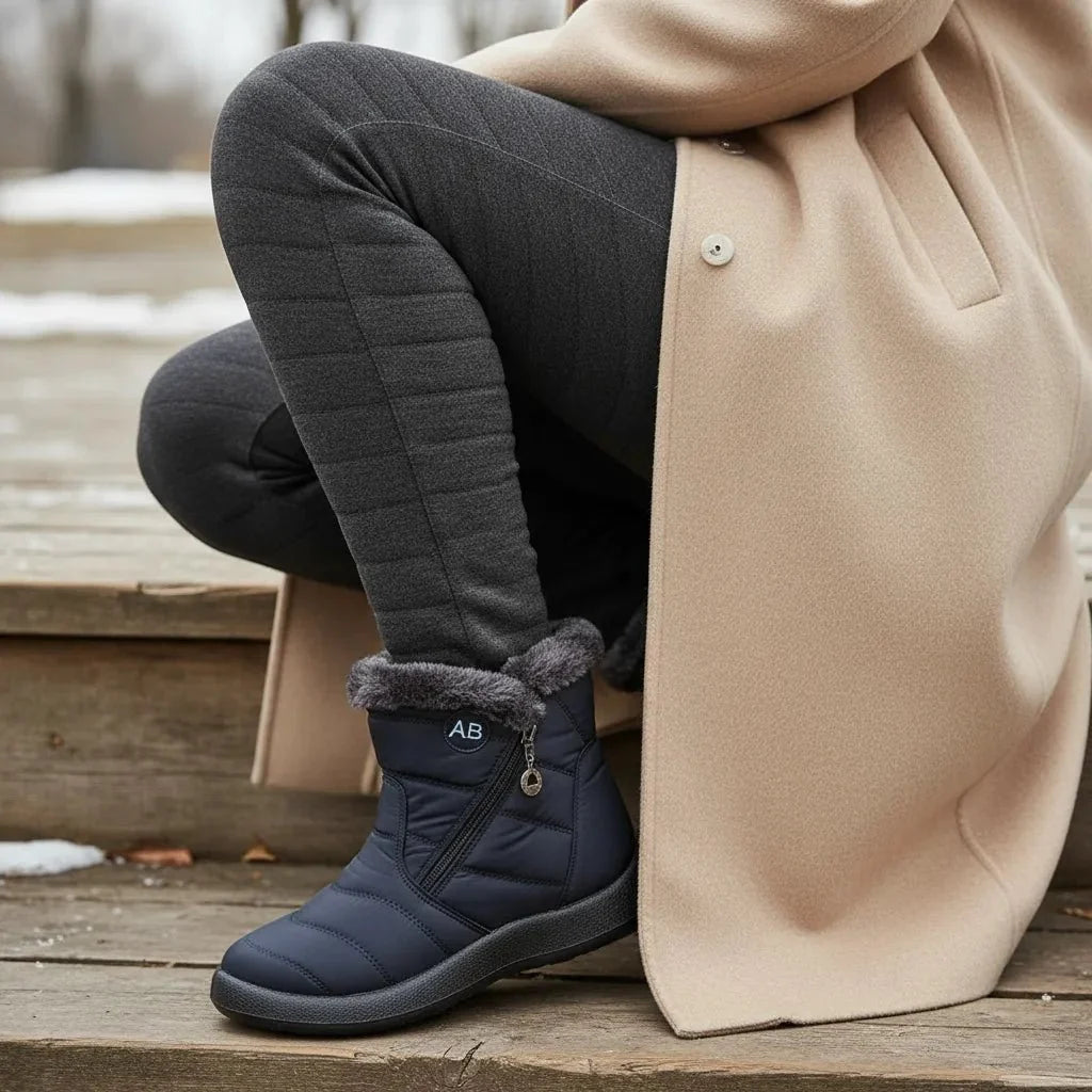 Savannah | Womens Quilted Snow Ankle Boots