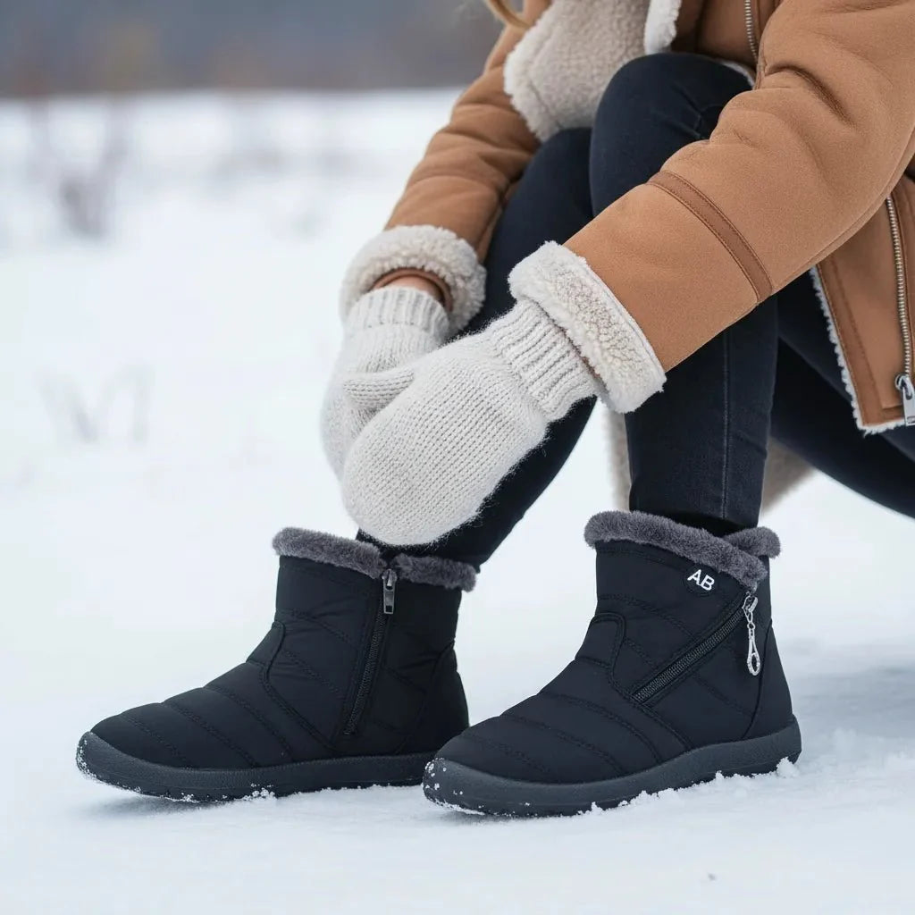 Savannah | Womens Quilted Snow Ankle Boots