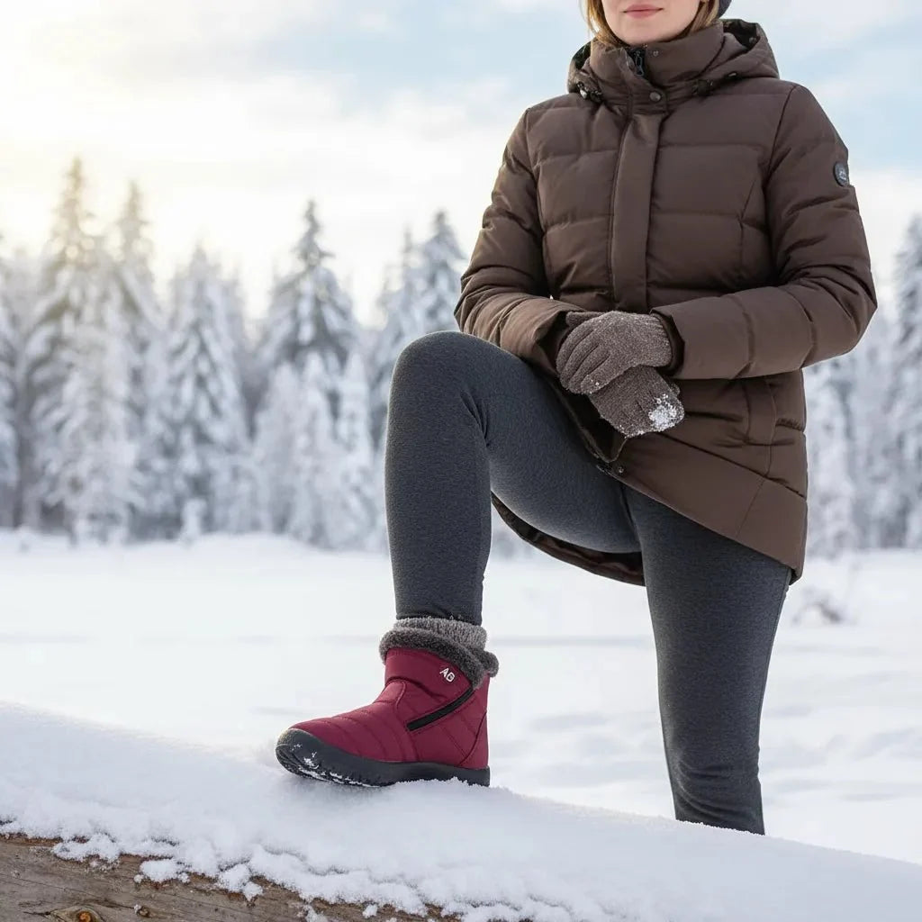Savannah | Womens Quilted Snow Ankle Boots