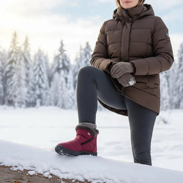 Savannah | Womens Quilted Snow Ankle Boots