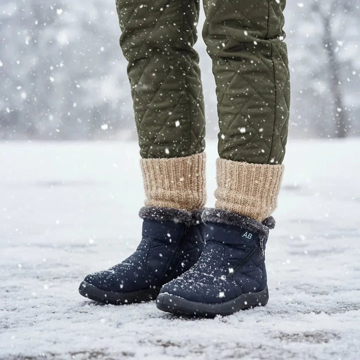 Savannah | Womens Quilted Snow Ankle Boots