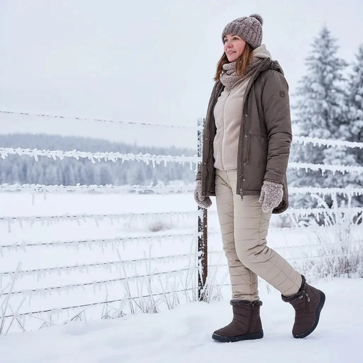Savannah | Womens Quilted Snow Ankle Boots