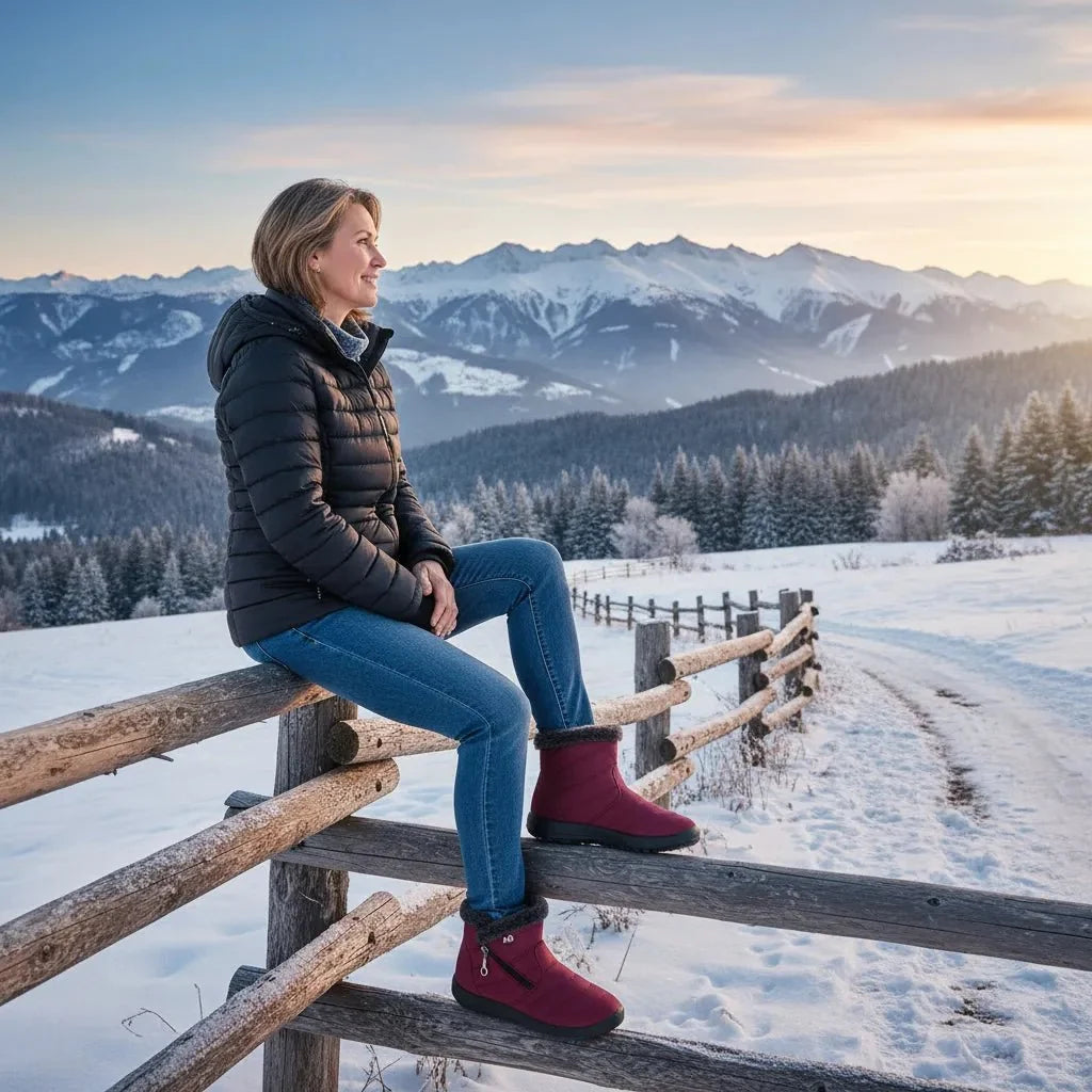 Savannah | Womens Quilted Snow Ankle Boots