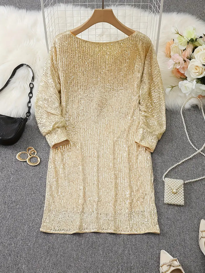 Heidi | Sequin Off-Shoulder Mini Dress