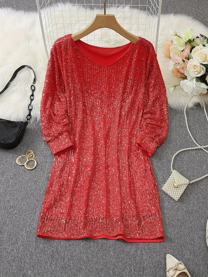 Heidi | Sequin Off-Shoulder Mini Dress