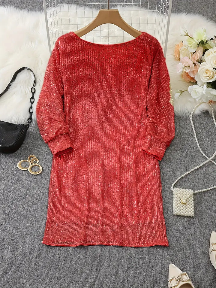 Heidi | Sequin Off-Shoulder Mini Dress