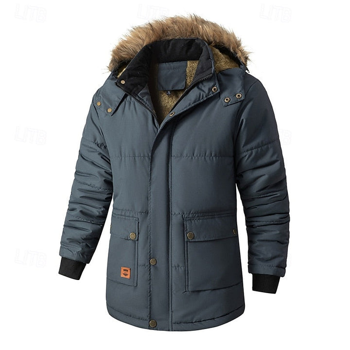 Wade mens hooded puffer parka
