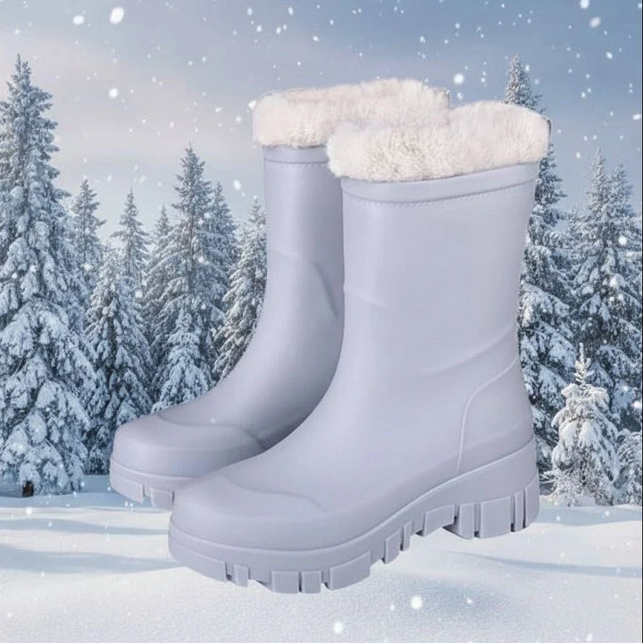 Ruby | Womens Winter Pull on Chunky Sole Mid Calf Boots