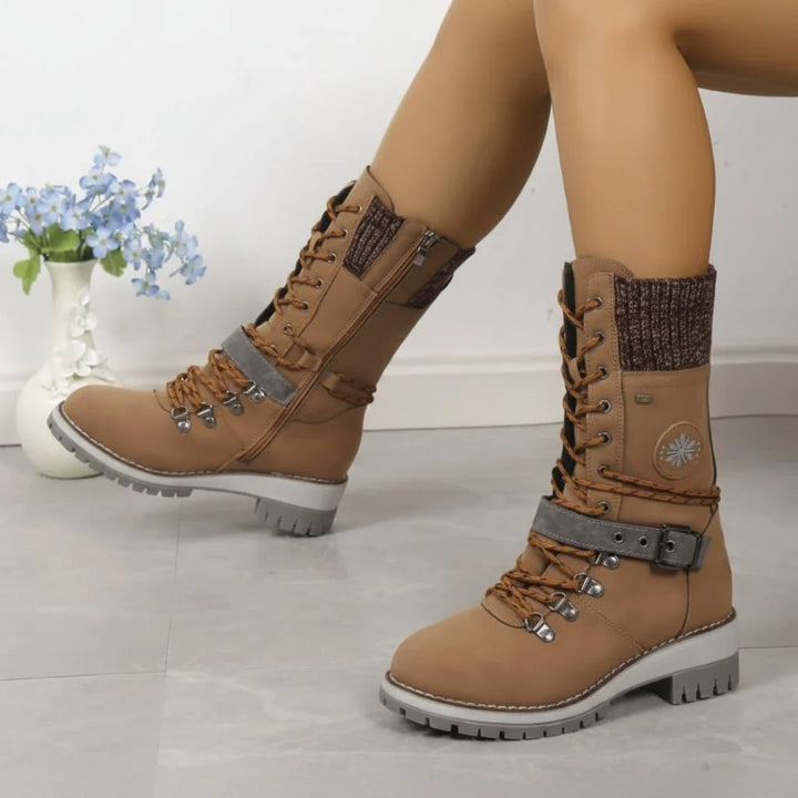 Holly | Lace-Up Chunky Sole Winter Boots