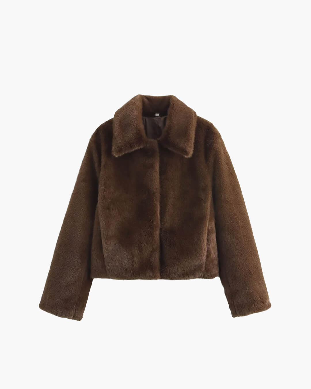 Layla womens relaxed faux fur coat