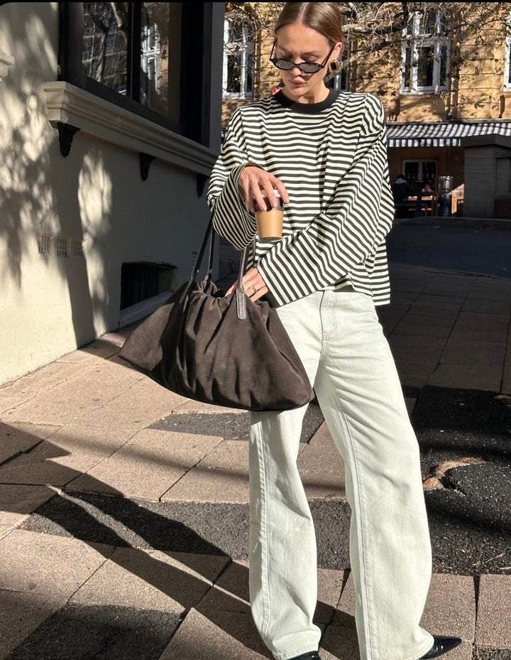 Bailey | Oversized Sweater Striped Long Sleeve