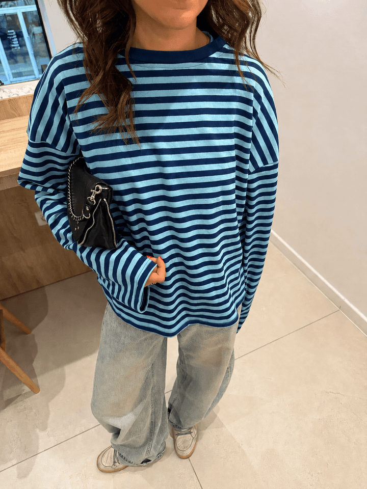 Bailey | Oversized Sweater Striped Long Sleeve