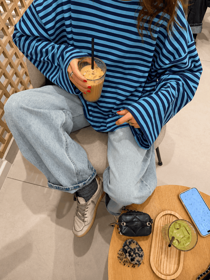 Bailey | Oversized Sweater Striped Long Sleeve