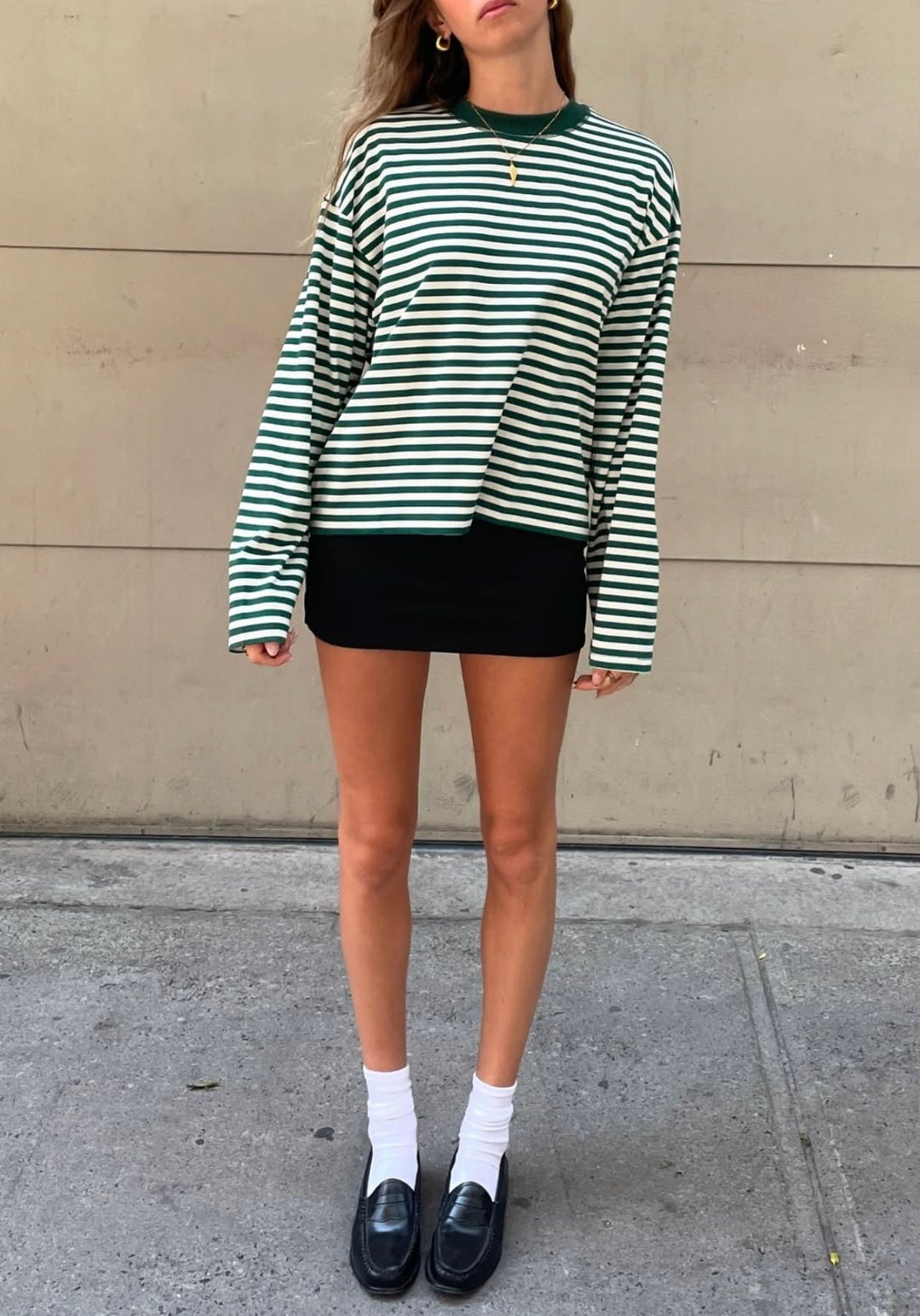 Bailey | Oversized Sweater Striped Long Sleeve
