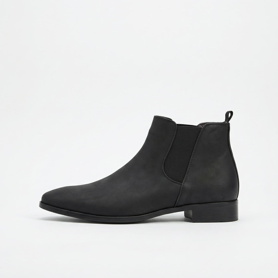 Mens chelsea boots leather, view 3